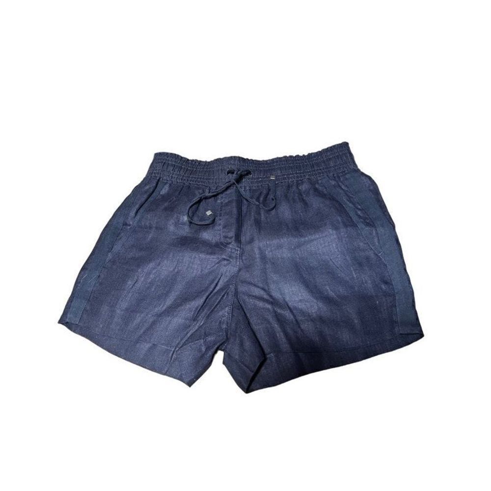 J. Crew NWOT Dark Blue Navy Linen Shorts Size XSmall